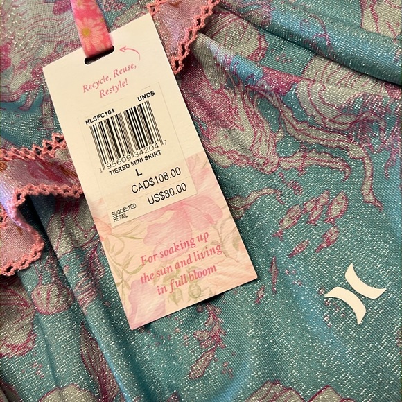 LOVESHACKFANCY X HURLEY Tiered Mini Skirt - Picture 11 of 14